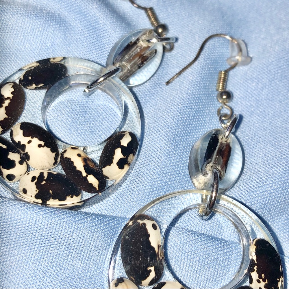 Handmade Cow Bean Earrings